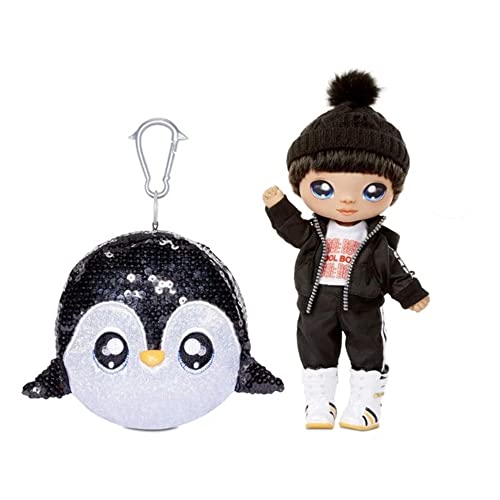 Na Na Na Surprise 2-in-1 Modepuppe und Glitzer-Pompom Tasche, Andre Avalanche Jungen-Puppe mit luxuriösen Outfits und Accessoires. Sparkles Serie. Modepuppe zum Sammeln für Kinder ab 5 Jahren Na Na Na Surprise 2-in-1 Modepuppe und Glitzer-Pompom Tasche, Andre Avalanche Jungen-Puppe mit luxuriösen Outfits und Accessoires. Sparkles Serie. Modepuppe zum Sammeln für Kinder ab 5 Jahren von Na! Na! Na! Surprise