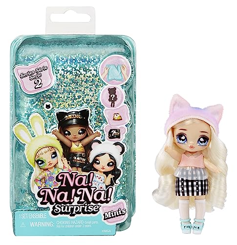 Na Na Na Surprise Minis Serie 2-10 cm Modepuppe - Geheimnisvolle Verpackung mit Konfetti - Inklusive beweglicher Puppe, Outfit und Schuhen - Tolles Geschenk für Kinder ab 4 Jahren von Na! Na! Na! Surprise