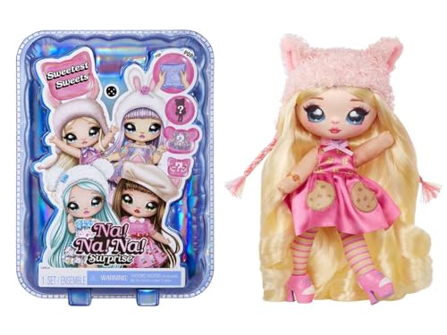 Na! Na! Na! Surprise Sweetest Sweets - Lily Llama - 19 cm Weiche Modepuppe - Bewegliche Puppe im Lama-Look, Schuhen und Bürste - Konfetti-Überraschung - für Kinder ab 5 Jahren Na! Na! Na! Surprise Sweetest Sweets - Lily Llama - 19 cm Weiche Modepuppe - Bewegliche Puppe im Lama-Look, Schuhen und Bürste - Konfetti-Überraschung - für Kinder ab 5 Jahren von Na! Na! Na! Surprise