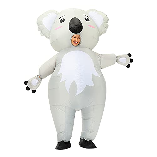 FXICH aufblasbares Koala Kostüm für Erwachsene, aufblasbares Koala Kostüm für Halloween, aufblasbares Kostüm für Fasching, Party, Weihnachtskostüme, für 150-190cm von FXICH