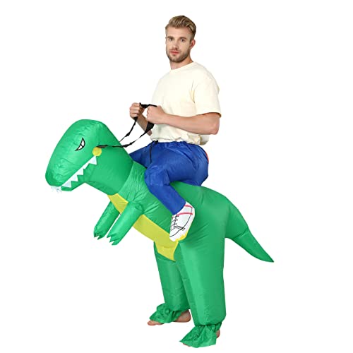 FXICH Aufblasbare Dinosaurier Kostüm für Erwachsene, Dinosaurier Kostüm für Halloween,Erwachsene Dinosaurier Kostüm 150-190cm von FXICH