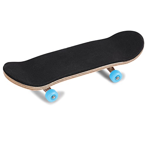 Nachukan Finger-Skateboards aus Ahornholzlegierung mit Box reduzieren den Druck, Kindergeschenke für Skateboard-Fans (Hellblau) von Nachukan