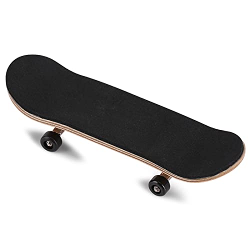 Nachukan Finger-Skateboards aus Ahornholzlegierung mit Box reduzieren den Druck, Kindergeschenke für Skateboard-Fans (Schwarz) von Nachukan