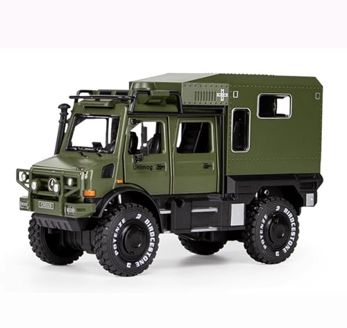 NaiiiL Leichtmetallfahrzeugmodell Im Maßstab 1:28, Kompatibel Für Benz Unimog RV-Modell, Licht- Und Soundspielzeug, 7,3 X 2,8 Zoll von NaiiiL