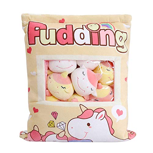 Niedliche Snack-Kissen Kuscheltier Spielzeug Pudding Dekorative abnehmbare Kitty Cat Dolls Kreative Spielzeuggeschenke für Teenager Mädchen Kinder von Naixin