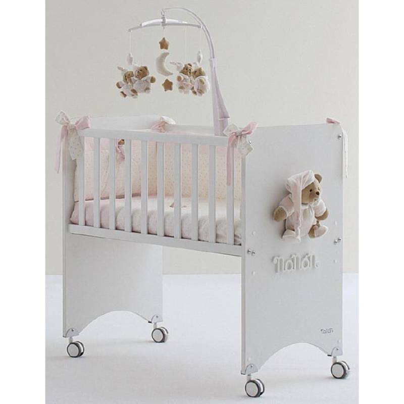 Co-Sleeping Nanan Puccio Pink Kinderbett mit Matratze von Nanan