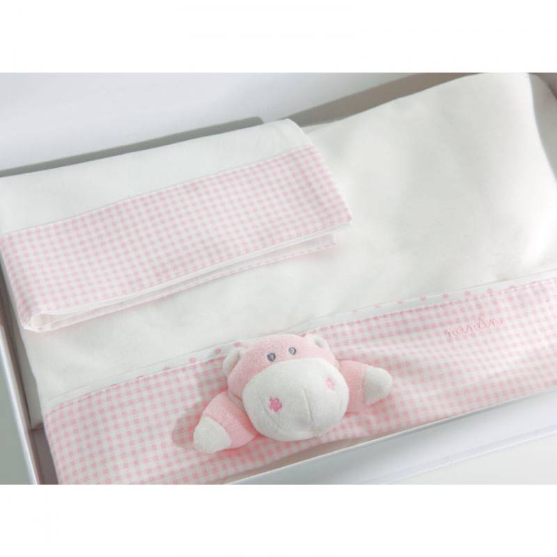 Nanan Bombo Pink Bettlaken Set 3St von Nanan