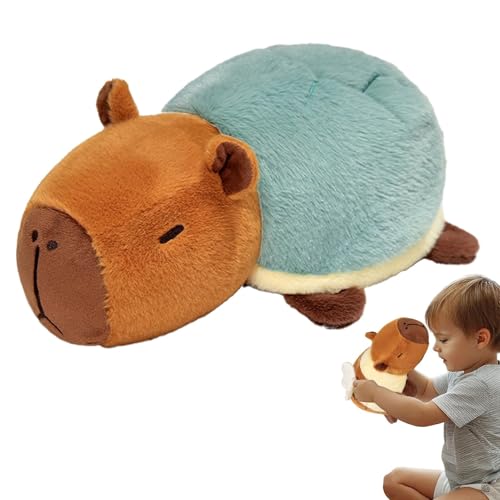 Nankoyal Capybara Plüsch, Capybara Stofftier - Süße Stoffpuppe wendbar,Verwandelnde Plüschtierpuppe 9,8 Zoll, weiches Tierplüschtier, Plüschpuppenkissen für Kinder von Nankoyal