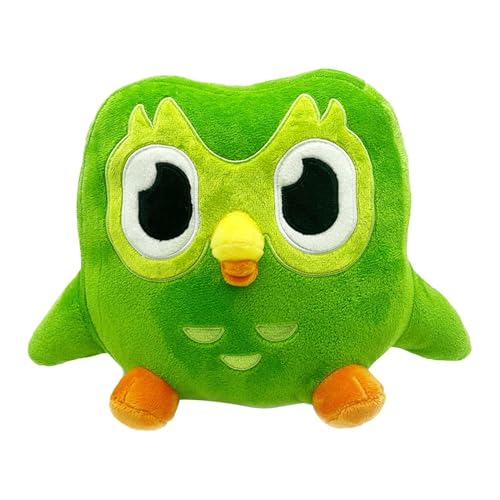 Nankoyal Duolingos Plush Owl,Green Owl Pelush Verde Owl Plush Toy Soft Cartoon Owl Throw Pillow Plush Owl Toy Cute Owl Plush Animal Plush Toy,Huggable Owl Stuffed Animal Toy von Nankoyal