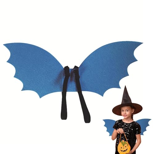 Nankoyal Fledermaus-Kostüm für Mädchen, Fledermausflügel-Kostüm für Kinder,Mit Gesichtsbedeckung Halloween-Kostümzubehör | Leichte Kinder-Fledermausflügel-Bekleidungszubehör für Rollenspiel-Requisiten von Nankoyal