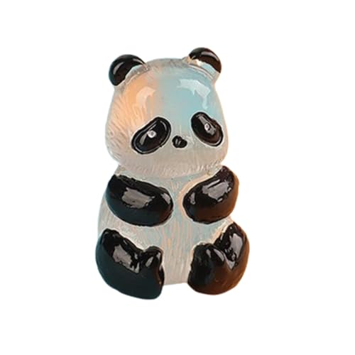 Nankoyal Kleine Panda-Figuren,Mini-Panda-Figuren, Im Dunkeln leuchtende Tierfiguren, Exquisite handwerkliche Kunstharz-Panda-Figuren für Familie, Freunde und Kollegen von Nankoyal