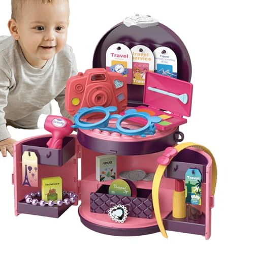 Nankoyal Rollenspiel-Spielzeug für Kinder, -Kochen-Spielset - Rollenspiel-Anziehspielzeug-Make-up 26 Stück - Helle und farbenfrohe pädagogische Spiel-Essenssets für Kinder ab 3 Jahren von Nankoyal