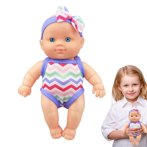 Nankoyal Wiedergeborene Puppen - Weicher Körper echte Neugeborene Babypuppe - Lebensechte Neugeborene Babypuppe, elastisches bewegliches Geschenk für Geburtstag und Kindertag von Nankoyal