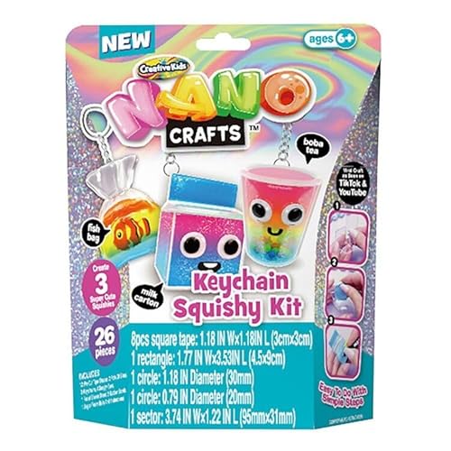 Nano Crafts Creative Kids Nano Tape Band Schlüsselanhänger Set - Kreativ-Set von Nano Crafts