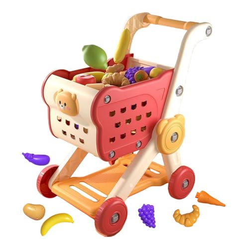 Einkaufstrolley Spielzeug für | Einkaufswagen, Nachahmungsspiel mit Zubehör für Lebensmittel, Küche | Kreatives Rollenspiel für Kleinkinder | Lernspiel für Jugendliche Einkaufstrolley Spielzeug für | Einkaufswagen, Nachahmungsspiel mit Zubehör für Lebensmittel, Küche | Kreatives Rollenspiel für Kleinkinder | Lernspiel für Jugendliche von Naqqios