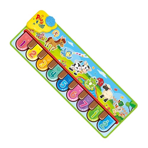 Kids Musical Piano Mats - Boden Keyboard Matte - Bildungsmusikmatte | Lernen Klaviermatte, Holiday Musical Toy, Kinder Touch Dancing Matte, Partyaktivität Musikmatte, Klaviermatte Für Kinder von Naqqios