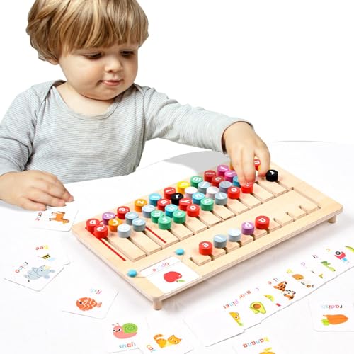 Buchstaben-Assoziationsspiel – Rechtschreibspiele für | Puzzlebrett zum Lernen der Buchstaben aus Holz, Vereins-Puzzlespiel, Lernspielzeug für Buchstaben-Assoziationsspiel – Rechtschreibspiele für | Puzzlebrett zum Lernen der Buchstaben aus Holz, Vereins-Puzzlespiel, Lernspielzeug für von Naqqios