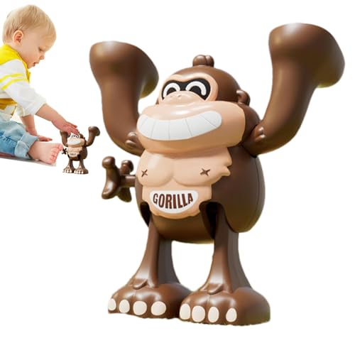 Naqqios Jouets À Remonter Gorilla Pour enfantss - Jouets À Remonter Pour enfantss, Jouet Mécanique Gorilla Kids | Jouets À Remonter En Forme D'animal Mignon, Orang-outan, Retournement, Saut Périlleux von Naqqios