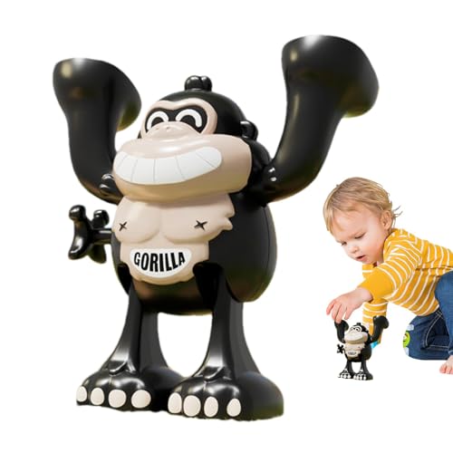 Naqqios Jouets À Remonter Gorilla Pour enfantss - Jouets À Remonter Pour enfantss, Jouet Mécanique Gorilla Kids | Jouets À Remonter En Forme D'animal Mignon, Orang-outan, Retournement, Saut Périlleux von Naqqios