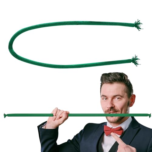 Naqqios Magic Rope – Flexibles Seil für Comedy-Bühne | Kreative Zaubertricks, lustiges Seil, einfach durchzuführende Zaubershows, Comedy-Bühnenzauberstütze von Naqqios