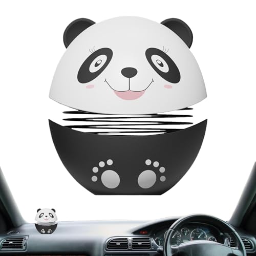 Naqqios Panda-Auto-Armaturenbrett-Dekoration – Wackelkopf für Auto-Armaturenbrett | Auto-Panda-Figuren-Ornamente, Panda-Puppe für Schlafzimmer von Naqqios