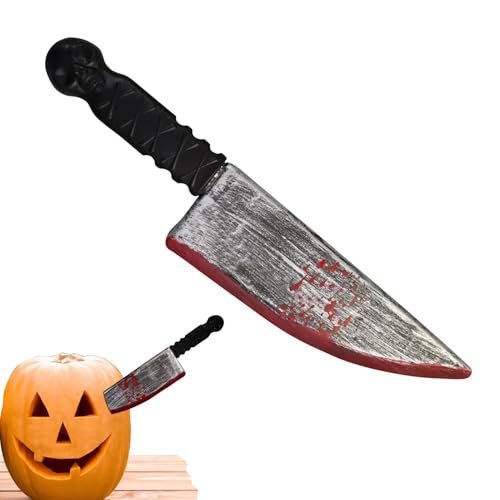 Naqqios Streich-Requisiten für Kinder – realistisches gefälschtes Schneidespielzeug, realistische blutige Cutter-Party-Requisiten | Halloween-Kostümzubehör, Cosplay-Partyzubehör 11.8 von Naqqios