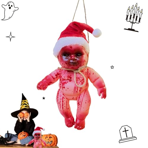 Naqqios Zombie-Rebirth-Puppe – gruselige und langlebige Geister-Spukpuppe, gruselige Halloween-Zombie-Actionfiguren | Multifunktionale Renaissance-Zombie-Elfenpuppe für den Kindertag von Naqqios