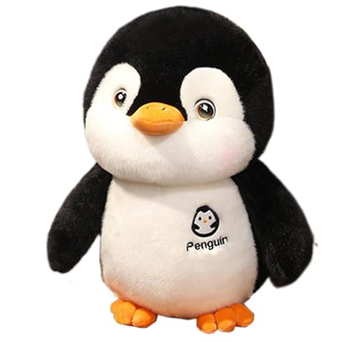 Pinguin-Stofftier - Realistisches Pinguin-Stofftier, süßes Pinguin-Stofftier-Plüschtier | 25 cm großes Pinguin-Stofftier, weiches gefülltes Pinguin-Plüschtier für Kinder und Mädchen als Geschenk von Naqqios