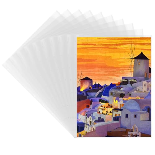 Nariolar 51x71cm10er-Pack transparente Hüllen, 10 HD-Taschen für 20 Puzzles, Staubdicht & Schützendes Puzzle-Zubehör von Nariolar