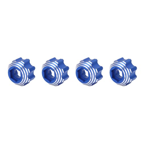 Naroote 8 X 32 Bis 17 Mm Sechskant-Adapter, 8 X 32 Bis 17 Mm Aluminium-Sechskant-Adapter, rutschfest, Leichte Aluminiumlegierung für Elektro-LKW (Blue) von Naroote