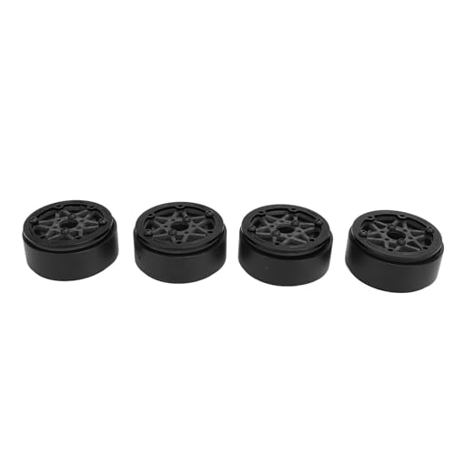 Naroote Beadlock-Radnabe, Reduzierte Achslast, Versiegeltes Ersatzzubehör, Ferngesteuerte Radnabe, 4 Stück, für RC-Car-Spielzeug (Black) von Naroote