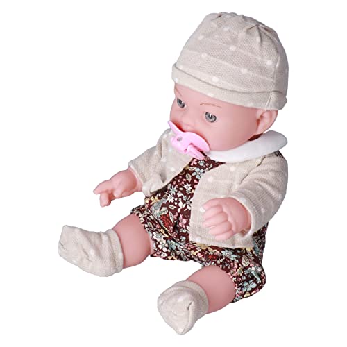 Naroote Echte Babypuppen, die Echt Aussehen, Echte Babypuppen. Schwarze Babypuppen, Waschbares 12-Zoll-Spielzeug mit Weichem Körper und Blumendetails, Passender Hut für Ihr Kind (#1) von Naroote