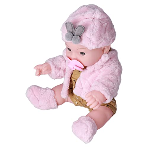 Naroote Echte Babypuppen, die Echt Aussehen, Schwarze Babypuppen, Waschbares 12-Zoll-Spielzeug mit Weichem Körper und Floralen Details, Passender Hut. Echte Babypuppen für Ihr Kind (#3) von Naroote