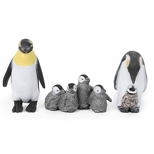 Naroote Pinguine Spielzeug, Pinguine Figuren Antarktis Echte Pinguine Figuren Sammlung Spielset Pinguine Spielzeug Simulation Tiermodell Spielzeug Ornamente Dekoration Geschenke für von Naroote