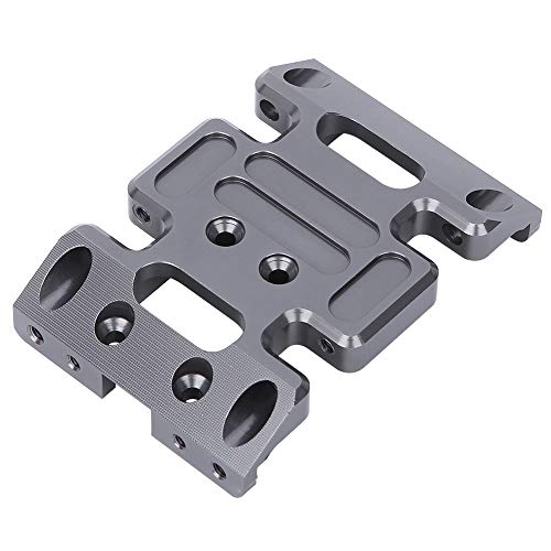 Naroote RC 1/10 Center Skid Plate, RC Center Skid Plate Aluminiumlegierung Center Skid Chassis Plate Zubehör Passend für AXIAL SCX10 1/10 RC Car von Naroote