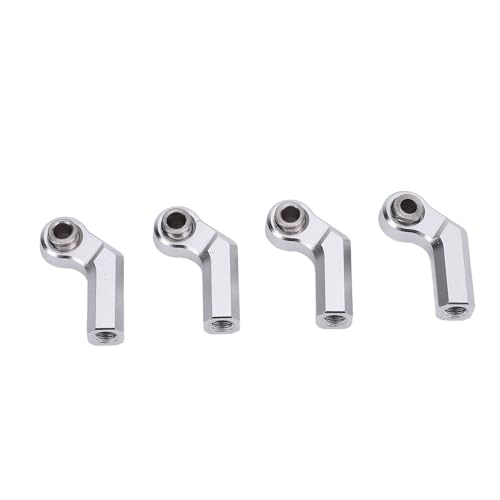 Naroote RC Car Biegekugelgelenk, 4PCS Metallkugelgelenk Im Uhrzeigersinn Gewindedesign für die Reparatur (Silver) von Naroote