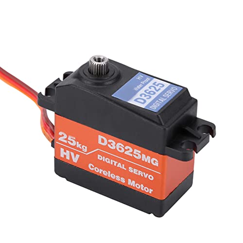 Naroote Servo mit Hohem Drehmoment, Rc-Teile 4,8-7,4 V RC-Car-Servo Wasserdichtes Digitales Metallgetriebe-Servo mit Hohem Drehmoment 180 ° Motorservo für 1/10 1/8 Short Truck Racing Car von Naroote