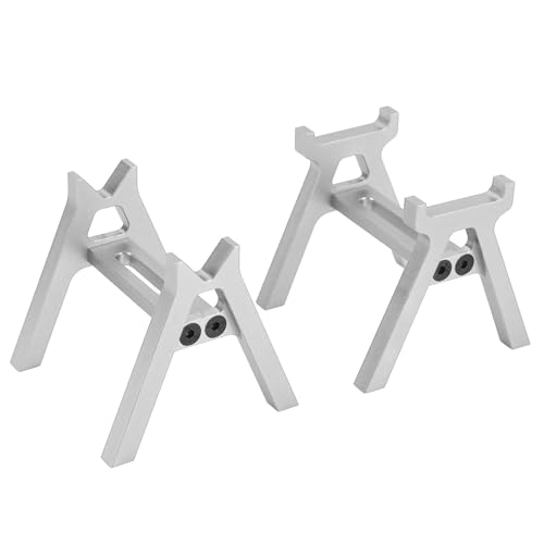 Naroote Statische Anzeige RC Car, RC Car Stand Trew Schützt für 1/18 RC -Auto (Silver) von Naroote