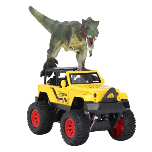 Naroote Truck-Dawka-Dinosaurier, Türen öffnen, Dinosaurier-Transportwagen. (Yellow) von Naroote