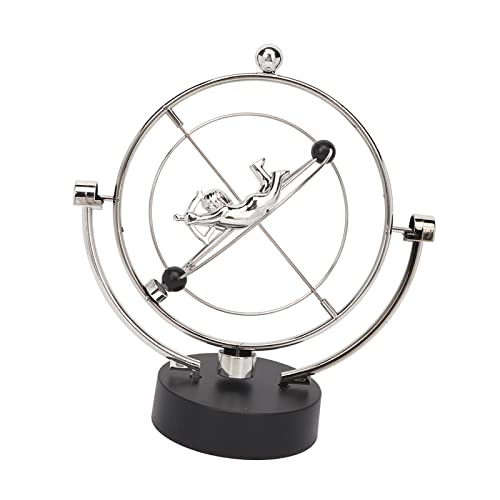 Perpetual Motion Schreibtischspielzeug, Newtons Wiege Pendel Perpetual Motion Schreibtischskulptur Spielzeug Schaukel Balance Bälle Sonnensystem Modell für Büro Schreibtisch von Naroote