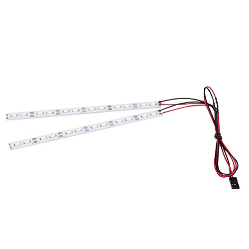 Naroote RC LED Streifen, RC Chassis Licht, 6V Chassis Licht 16,5 * 1,2cm RC Auto Chassis Licht, 24 LEDs LED Streifen für RC Zubehör Crawler 1/10 1/8 RC Car von Naroote