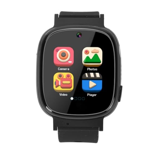 Smartwatch, Hochauflösende Kamera, MP3-Player, Smartwatch, Videoaufzeichnung für Unterwegs (Black) von Naroote