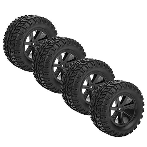 Verrückter RC Wheels Reifen, robuste, langlebige 100 mm praktische RC-Reifen, rutschfest mit 7-teiligen Speichen für ZD Racing Desert Truck Car 1/10 Fernbedienung von Cuque