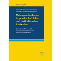 Mehrsprachenlernen in gesellschaftlichen und institutionellen Kontexten von Narr Francke Attempto