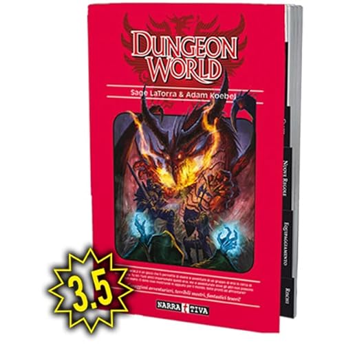 Narrattiva Dungeon World 3.5, Mehrfarbig - Rollenspiel - Spiel - A5-Format - Buch - Erwachsene von Narrattiva