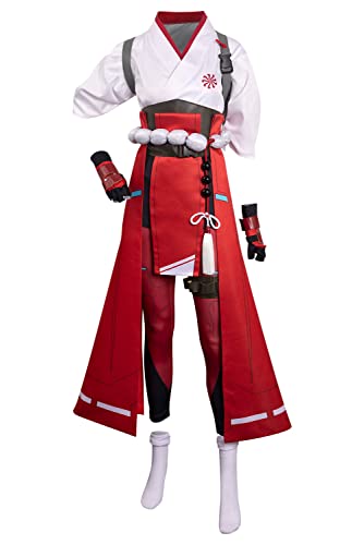 Nasfotim Damen Kiriko Cosplay Kostüm OW Fox Full Set Kleidung Halloween Party Outfits (Kiriko, X-Large) von Nasfotim