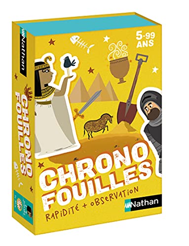 Nathan Chronofouilles – EIN Spiel mit Schnelligkeits- und Gedächtniskarten für Kinder ab 5 Jahren, Mehrfarbig von NATHAN