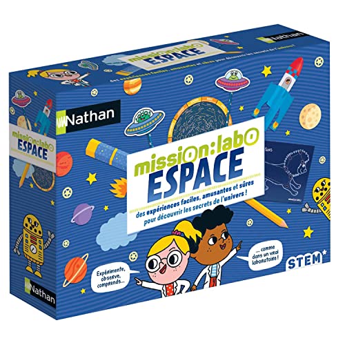 Mission Labo Espace - Wissenschaftliches und Lernset mit sicheren und lustigen Erfahrungen - Kinder ab 6 Jahren von NATHAN