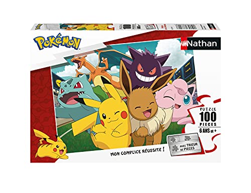 Ravensburger 4005556867745 100 pièces-Pikachu et Les Pokémon Pokemon Puzzle für Kinder, Mehrfarbig von NATHAN