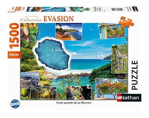 NATHAN 4005556873425 1500 Teile – Postkarte Meeting Puzzle Erwachsene von NATHAN